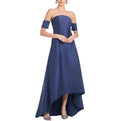 Sachin & Babi Agyness Blue Hi-Lo
Strapless Gown  Stretch Mikado Sz 0