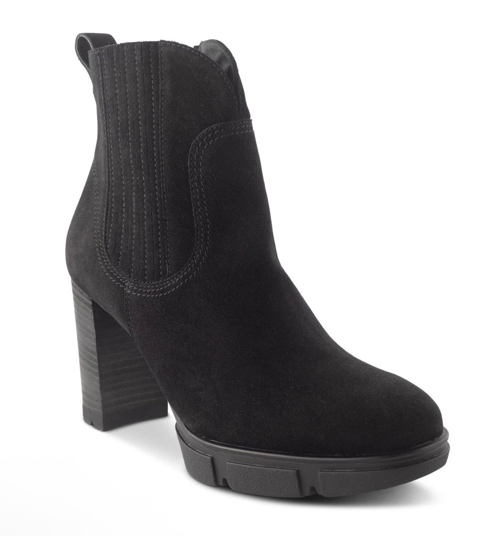 Paul Green Oakley Suede Ankle Boots – Black – UK 7 / US 9.5