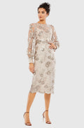 Mac Duggal 70237 Bishop Sleeve
Embroidered Dress Mocha Sz 6 $498