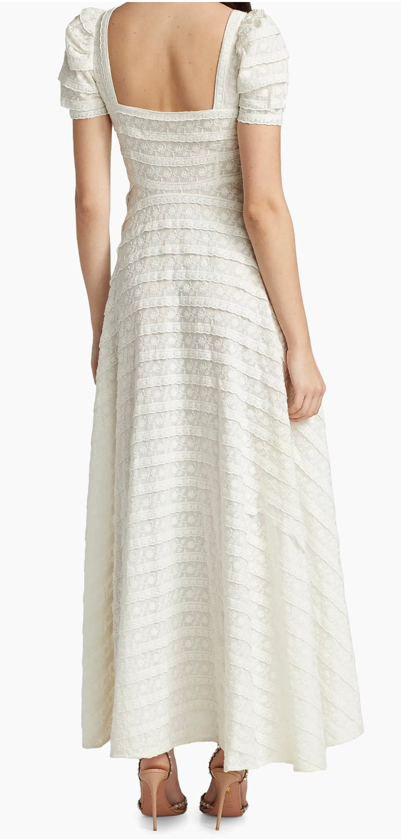 LoveShackFancy Ryan Ivory Lace Maxi Dress Size 00 $795
