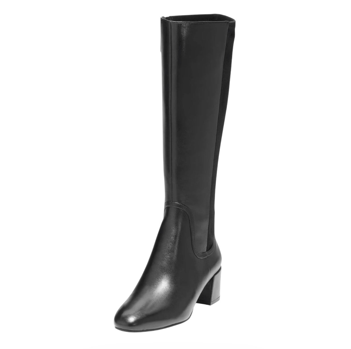 Cole Haan Serenna Tall Boot Black Leather Women’s Knee High Riding Boot Sz 10