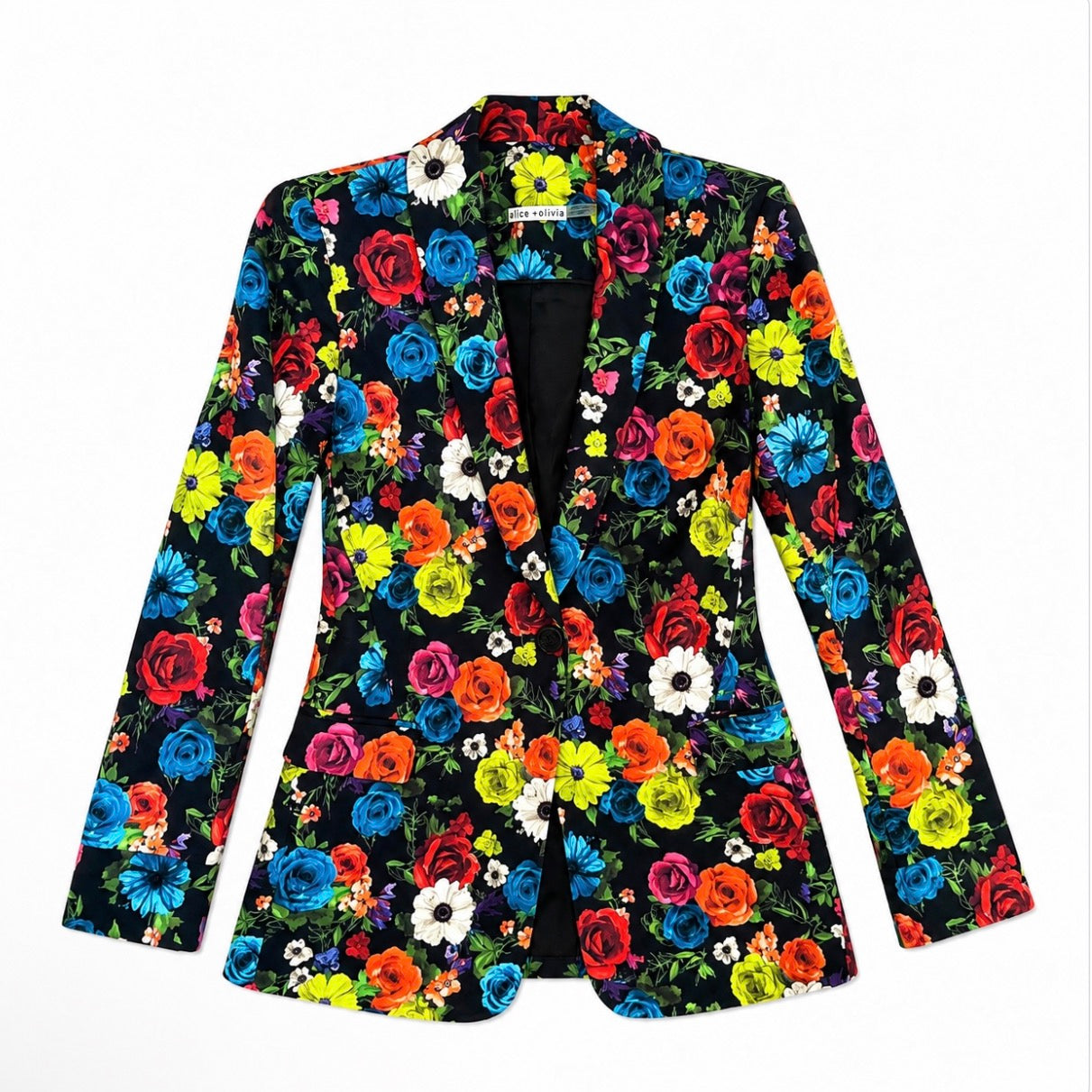 Alice + Olivia Macey Flower Garden Floral Blazer Size 6