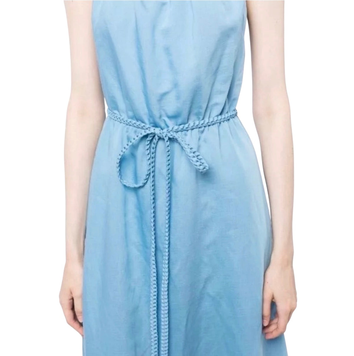 Alice + Olivia Jayda ruffled Lyocell-blend voile maxi dress Blue Sz 2