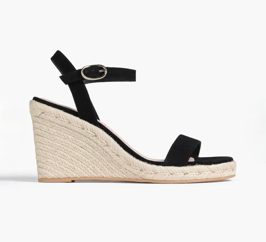 STUART WEITZMAN
Teddi Espadrille Wedge Sandals - Black Sz 9.5 $395
