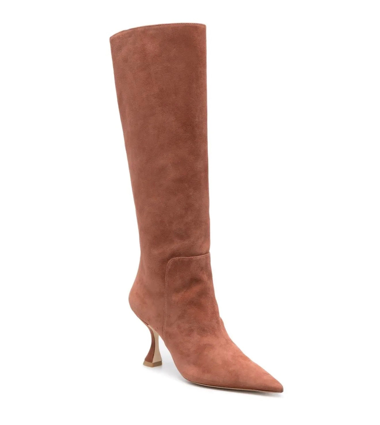 STUART WEITZMAN XCurve 85 Slouch Boot in Cappuccino Sz 7 $850