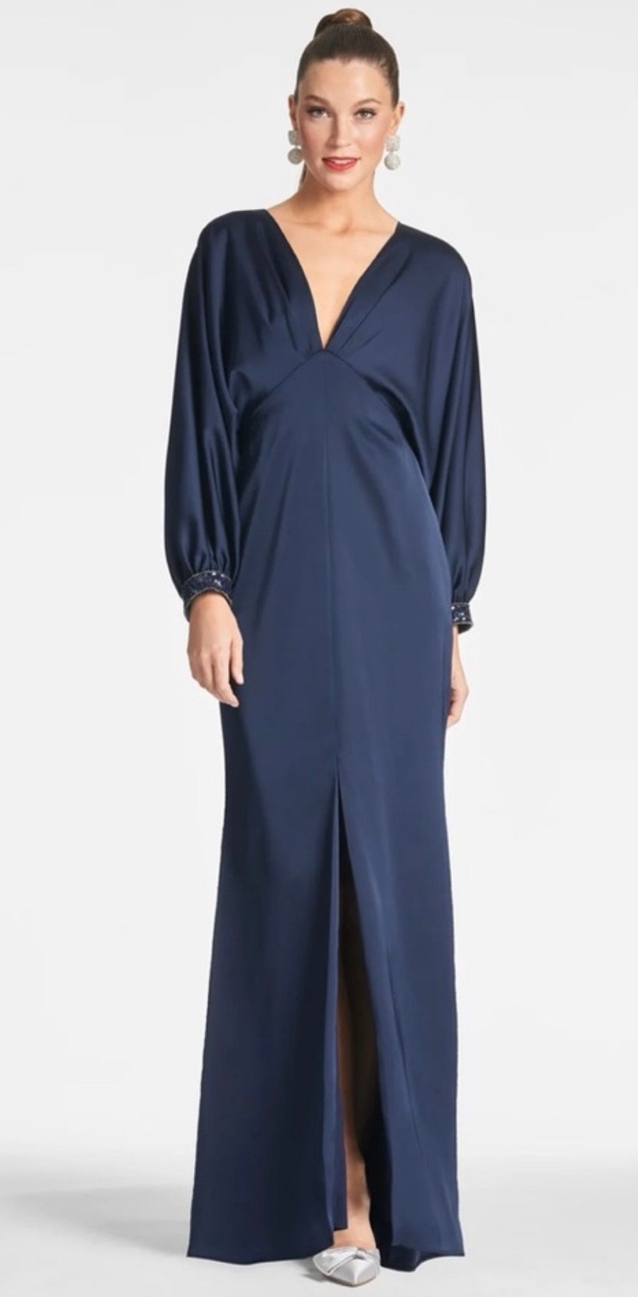Sachin & Babi Maia Gown in Midnight Blue Sz 8 $795