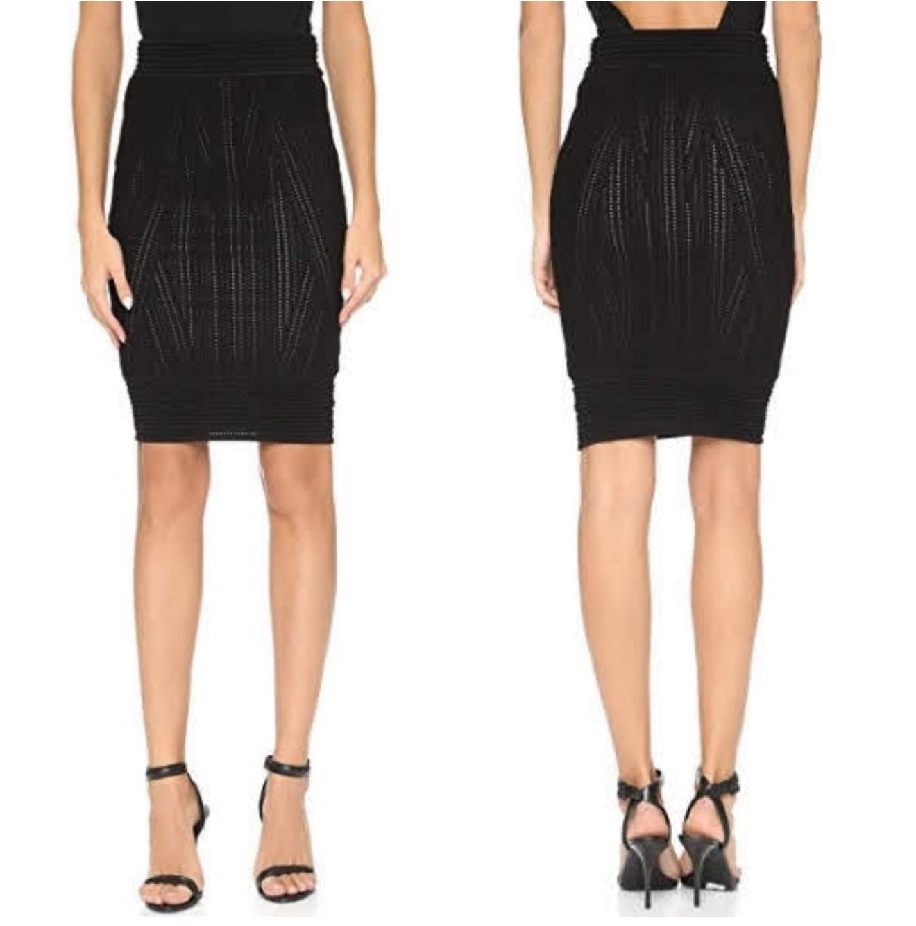 Ronny Kobo Dashee bandage skirt in Black Sz Medium $398