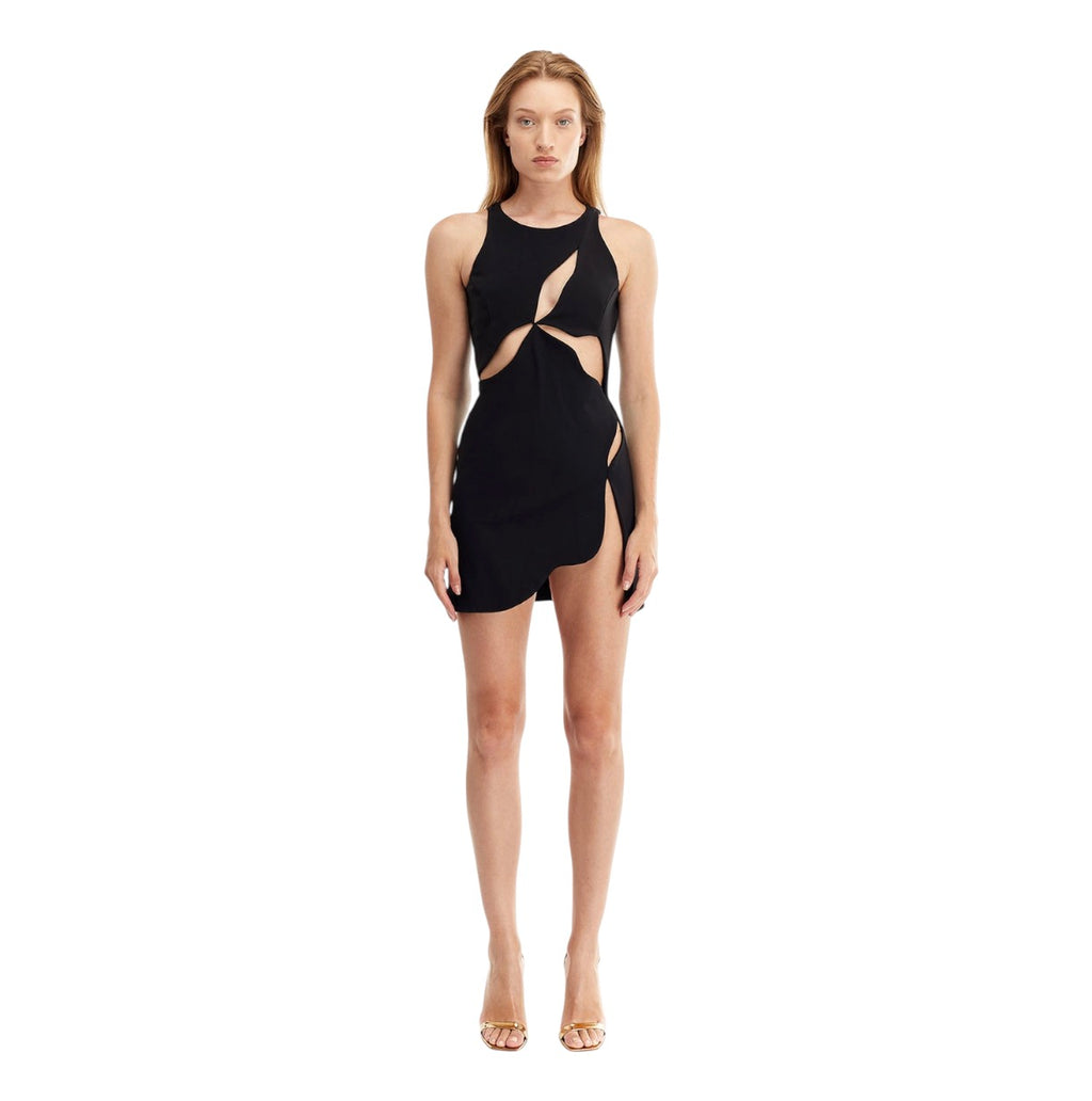 Mother of All Ariel Cut-Out Mini Dress Black
