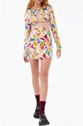 For Love & Lemons Thora Long Sleeve Mini Dress small $278