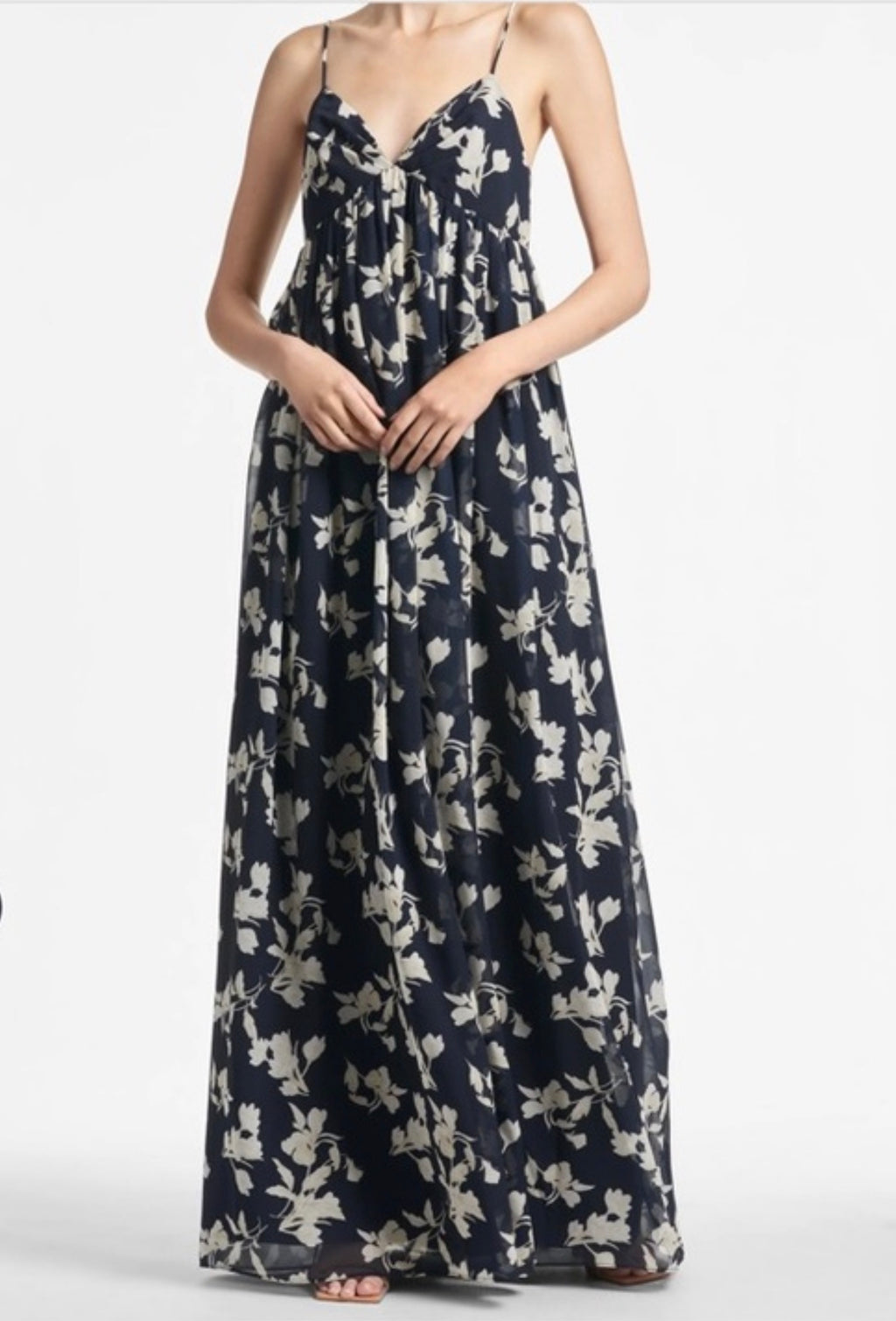 Sachin & Babi Jessica Gown Navy Venetia Petal Sz 10 $285