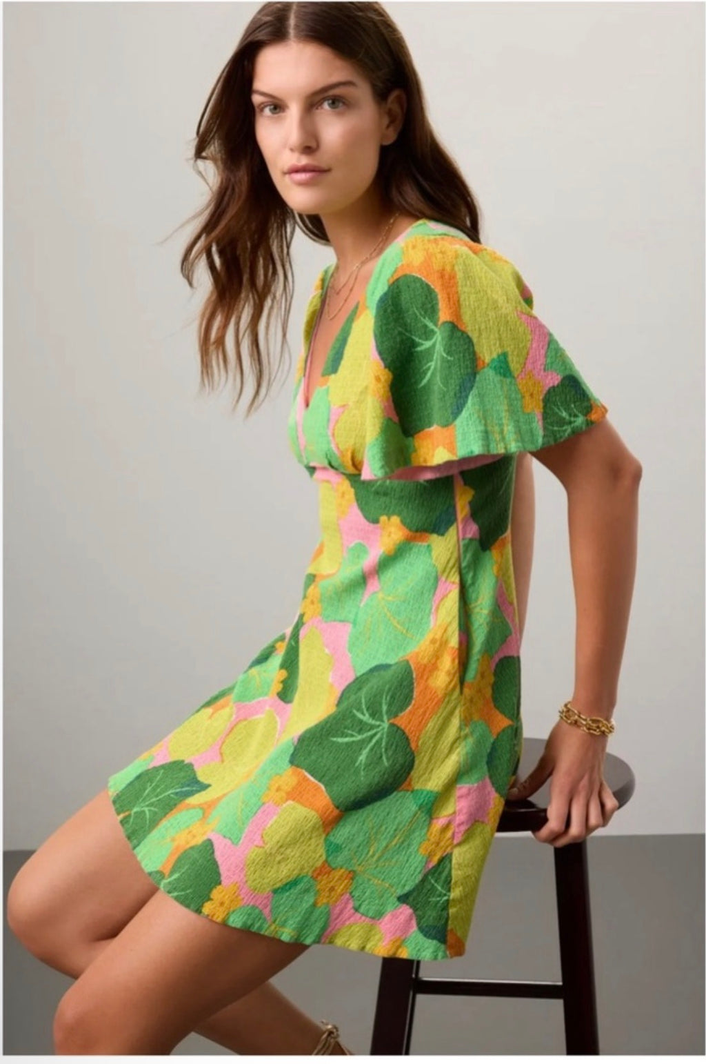 Kate Spade Cucumber Floral Swing Dress Sz 6 $328
