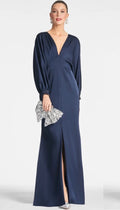 Sachin & Babi Maia Gown in Midnight Blue Sz 8 $795