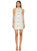 My Beachy Side Amber Mini Dress in White $350