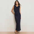 Veronica Beard Kerilyn Maxi Dress Navy Size Medium