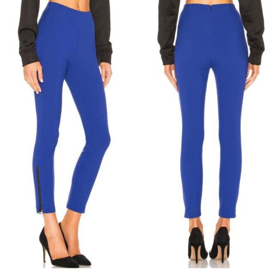Rag & Bone Simone Ankle Zip High Rise Stretch Skinny Pants in Electric Blue Sz 2 $325
