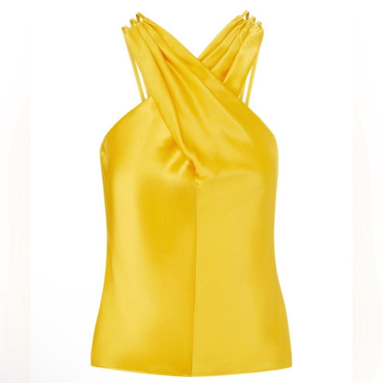 New! Veronica Beard Stewart Charmeuse Top in Bright Sunset Size 6 $348