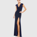 leena Mac Duggal 26504
Elegant Evening Jersey Gown Navy  $298