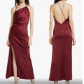 Significant Other Gracie one shoulder cocktail maxi dress Wine Sz 10 $276