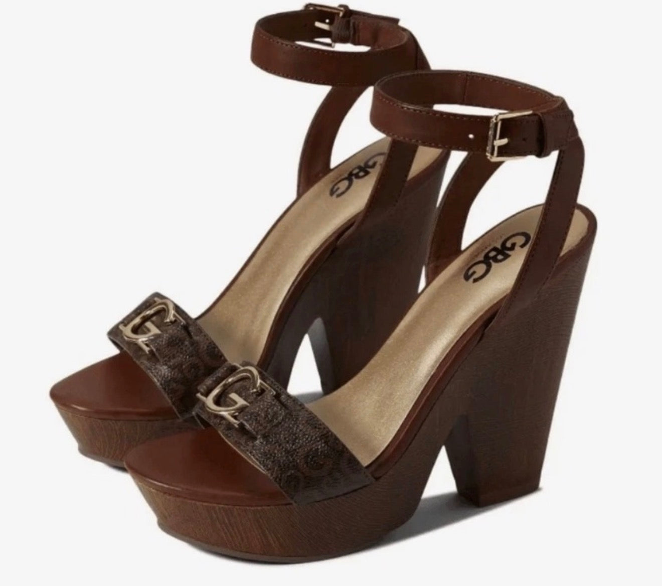 GBG Los Angeles by G by GUESS
Selah brown platform chunky sandals Sz 9 $70