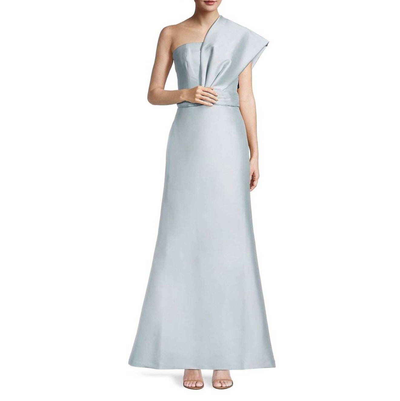 Sachin & Babi Hannah One-Shoulder
Gown in Ash Blue Sz 12 $895