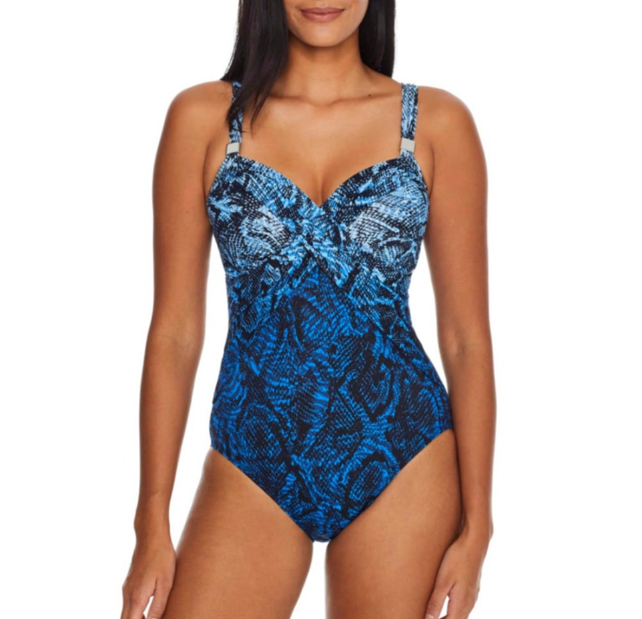 Miraclesuit It's A Wrap One Piece in Boa Blues One Piece Sz 16 $200