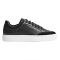 Reiss Women’s Ashley Low Top Leather Sneaker - Black Sz 9