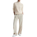 REISS Martha Roll Neck Cable Knit
Sweater in Cream Sz XS