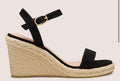 Stuart Weitzman Teddi Espadrille Wedge Black Sz 5.5 $395