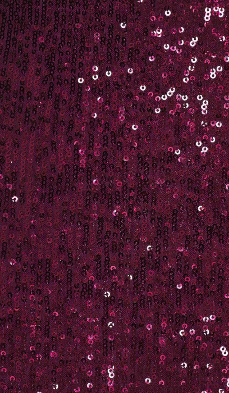 HOUSE OF HARLOW 1960 Sarai Sequin Midi Dress Deep Magenta Size Small