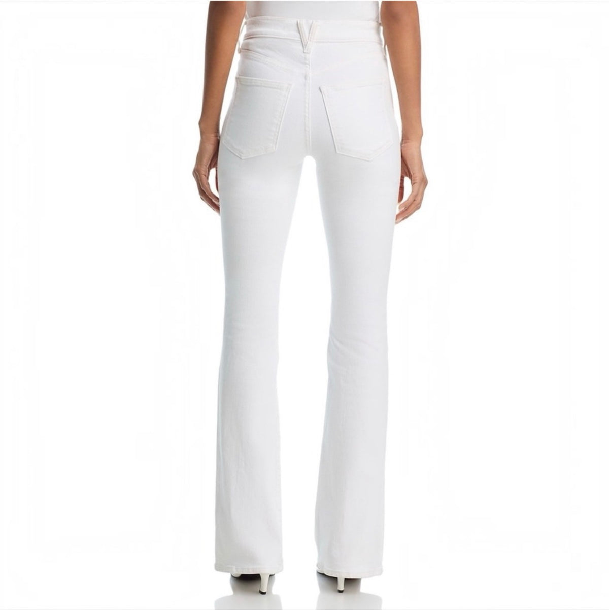 VERONICA BEARD Beverly
Skinny-Flare Jeans White Size 25