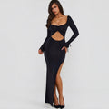 Oh Polly Matilda Ruffle-Trim Cut-Out Maxi Dress Size US 0