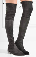 Stuart Weitzman Lowland Flat Stretch Suede Over The Knee Boots Sz 8 $950