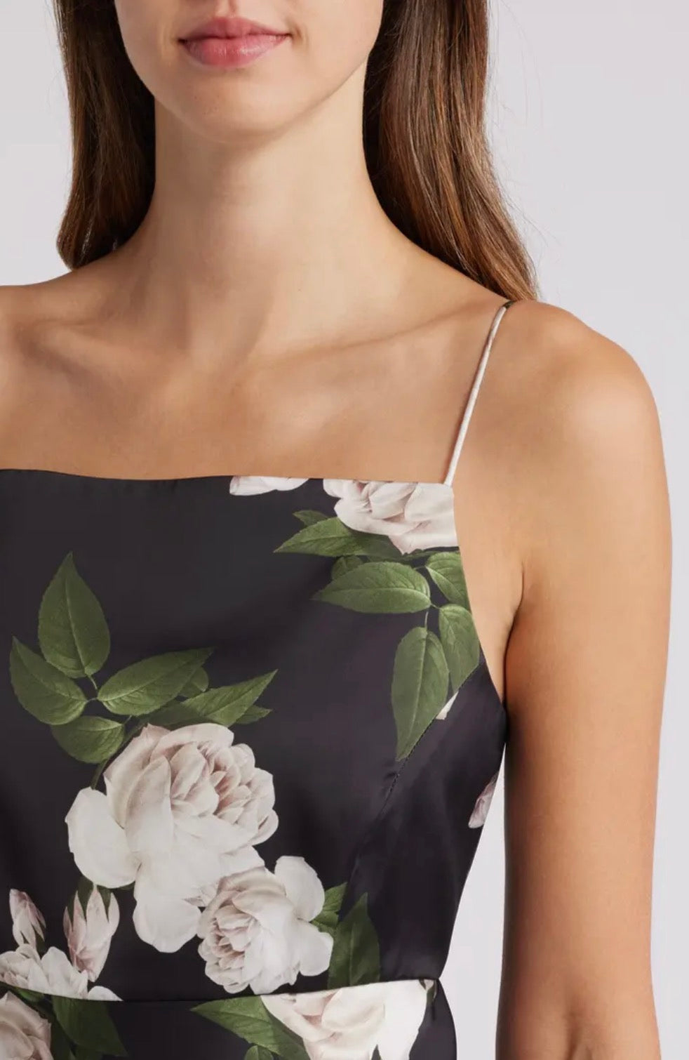Sachin & Babi Shyla Gown in Obsideon Blooms Sz 8 $350