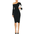 A.L.C. Marie Jersey Midi Dress
Ruched Off The Shoulder Long Sleeve Black Size XS $495