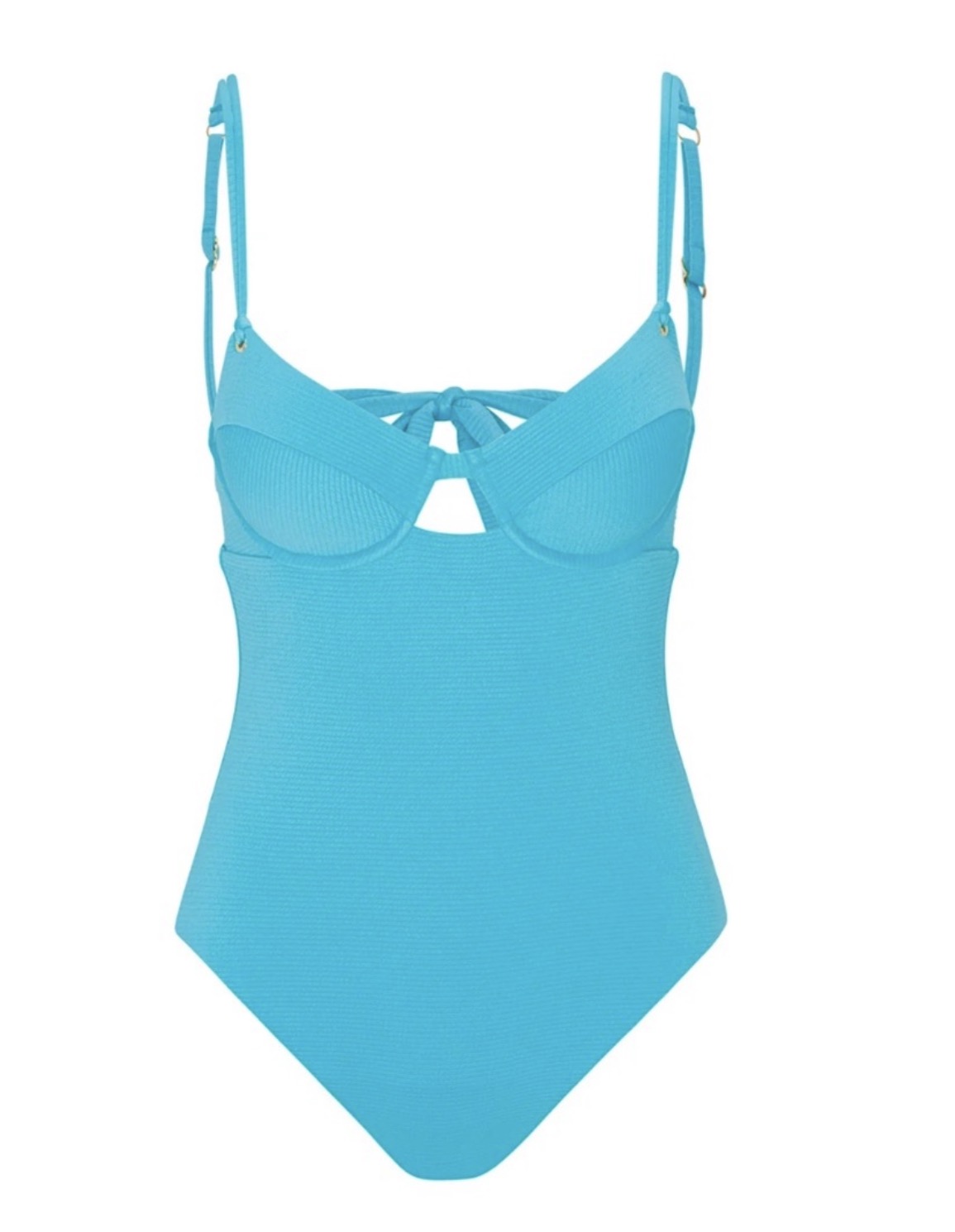 Trina Turk Ripple Rib
Underwire Bra
One Piece Swimsuit Atmosphere Sz 10$162