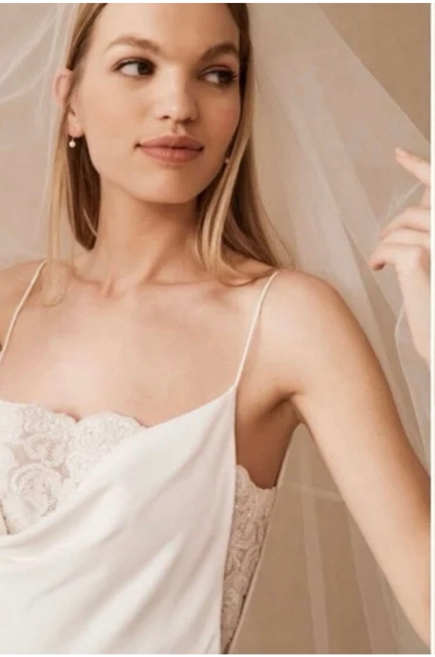 BHLDN x Sachin & Babi Carrie Bridal Jumpsuit – Size 6 Cream Satin Wedding Jumpsuit $795