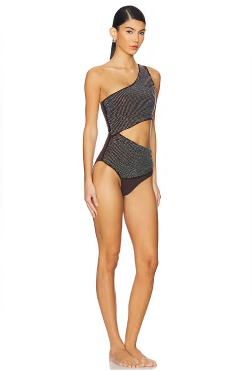Beach Riot Anja One Piece Swimsuit Java Jewel Sz XL $188