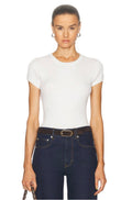 ENZA COSTA
Cashmere Cotton Pointelle Cap Sleeve Crewneck Top
$225 in White Sz Small