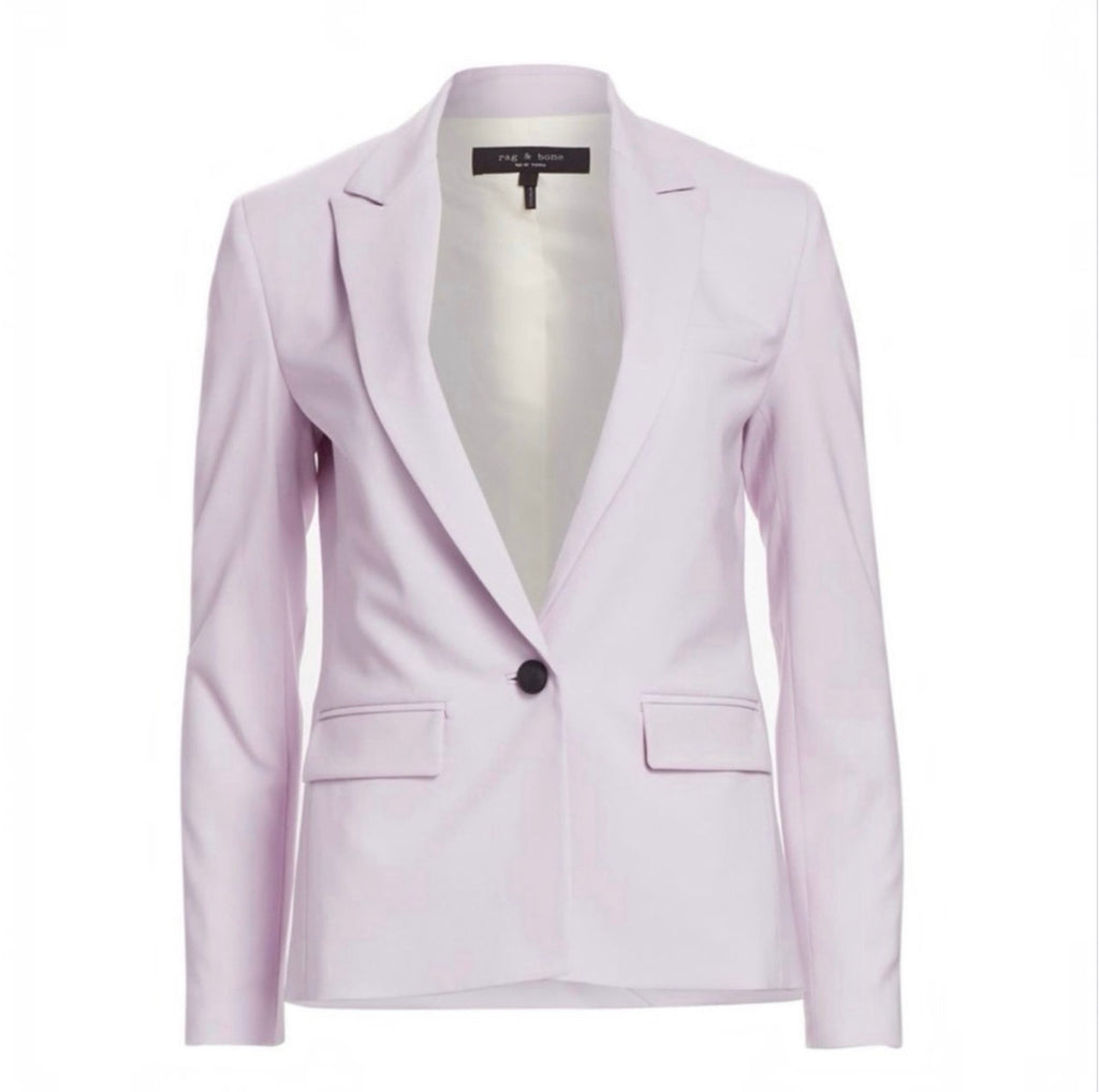 RAG & BONE Cairo Single-Breasted Blazer in Lilac Sz 6