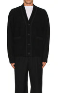 Rag & Bone Men’s Clarkson Suede Cardigan Black Sz Large $498