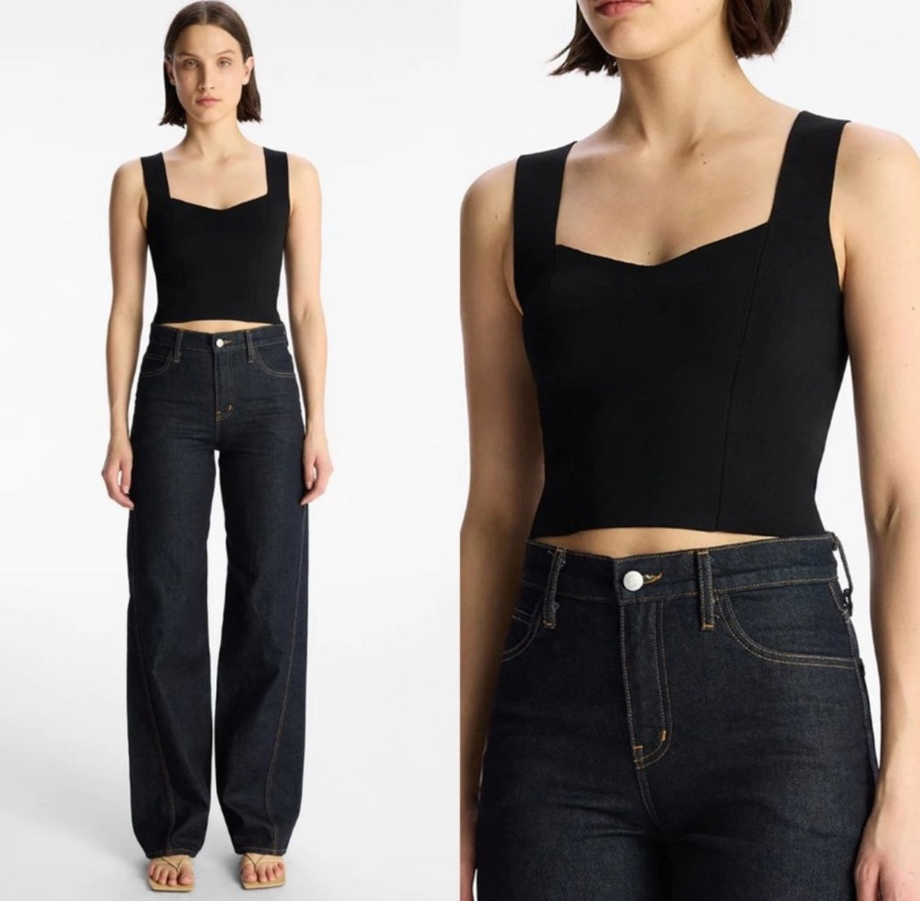 A.L.C. Jordana Compact Knit Top Black $225