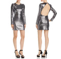 Rachel Zoe Karlee Sparkle Backless
Sequin Dress in Charcoal Sz 12 $345