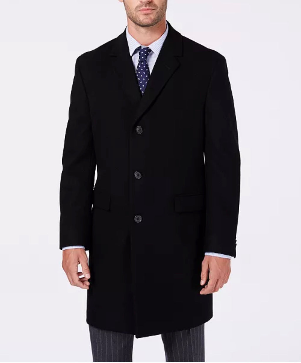 Nautica
Men's Classic-Fit Batten Overcoat Black Sz 42L $395
