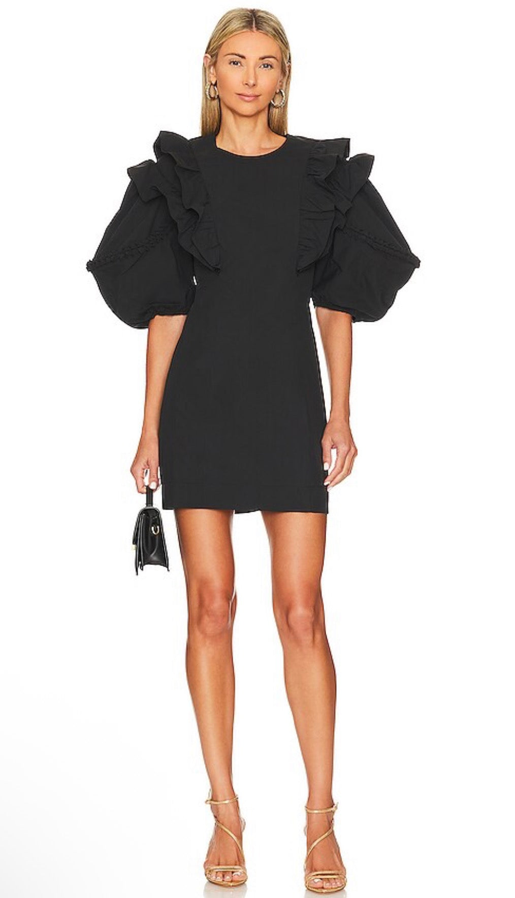 RHODE Varja Dress in Black Sz XXS $545