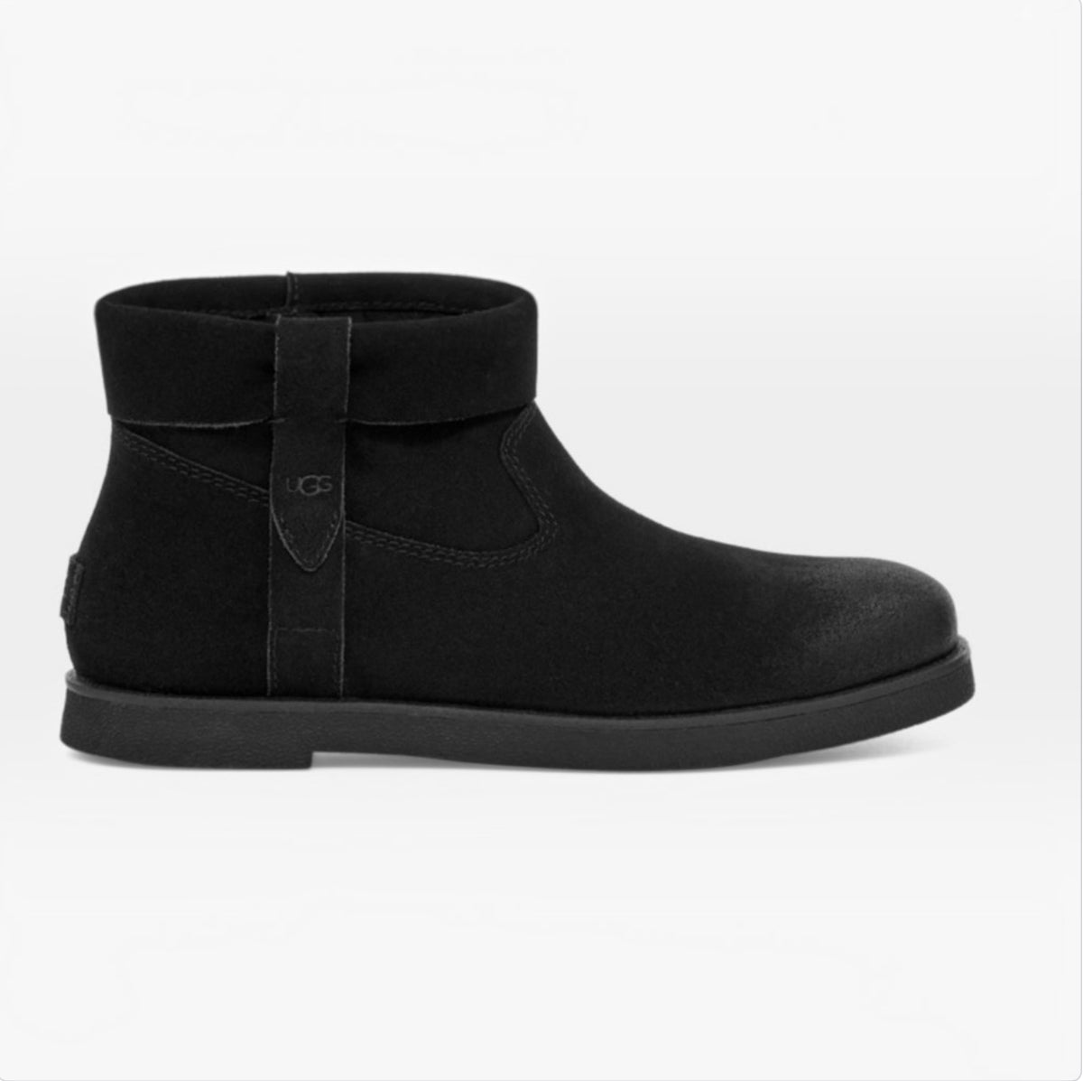 UGG Josefine Cuff Ankle Boot Black Suede Size 8.5