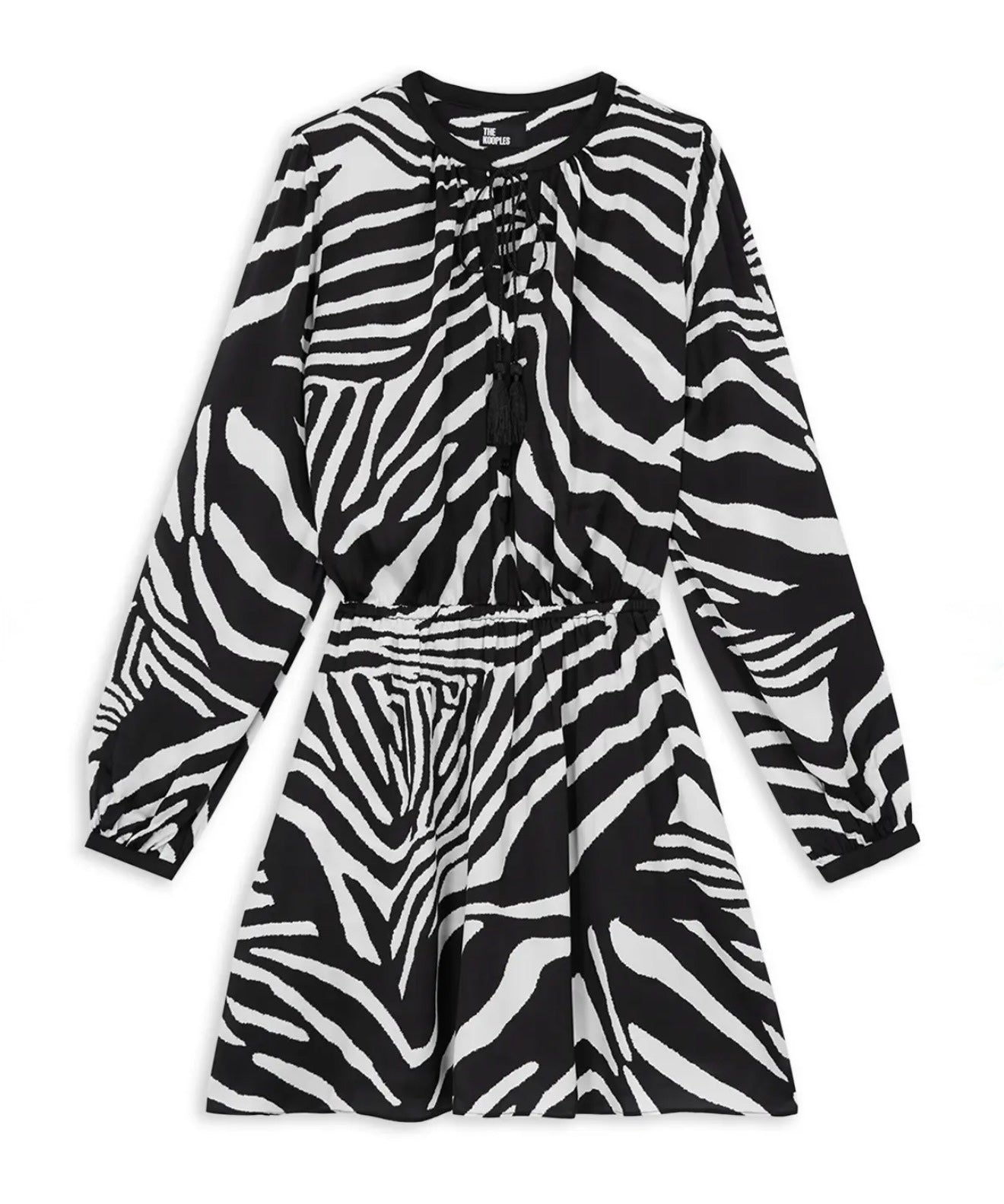 THE KOOPLES
Zebra Print Long Sleeve Mini Dress Kooples Sz 2 US Size Medium $275