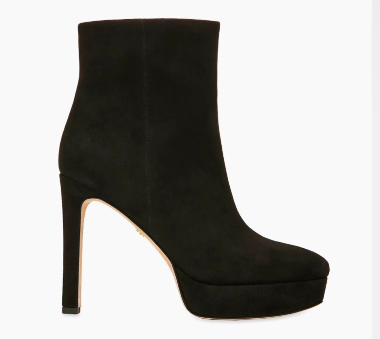 Veronica Beard Dali Suede Platform Ankle Boots, Black Size 8.5 $550