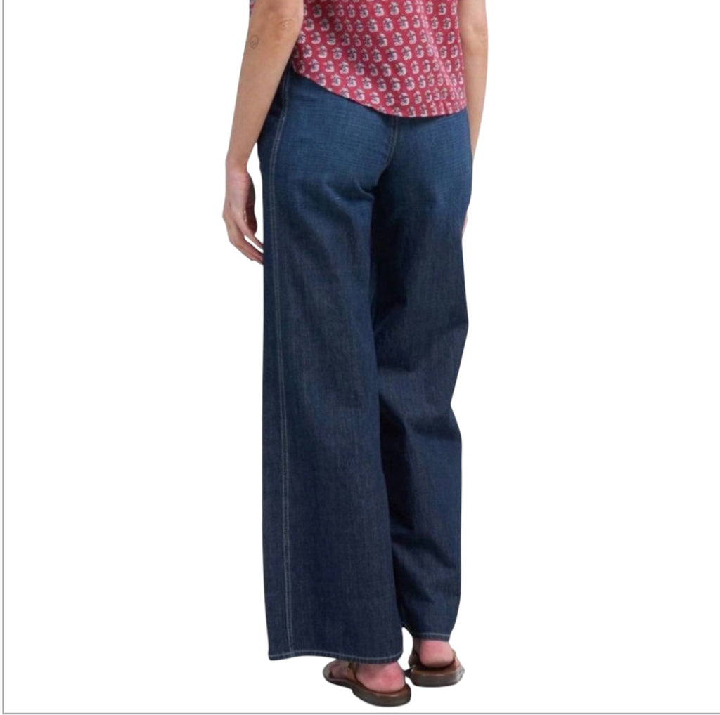 Daily Blue Easy Wide Leg High Waist Jean Zephyr Sz 28
