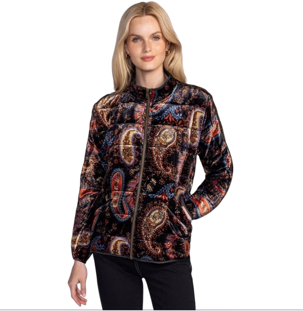 Johnny Was Dolman Quilted Jacket Sezana in color Size Large