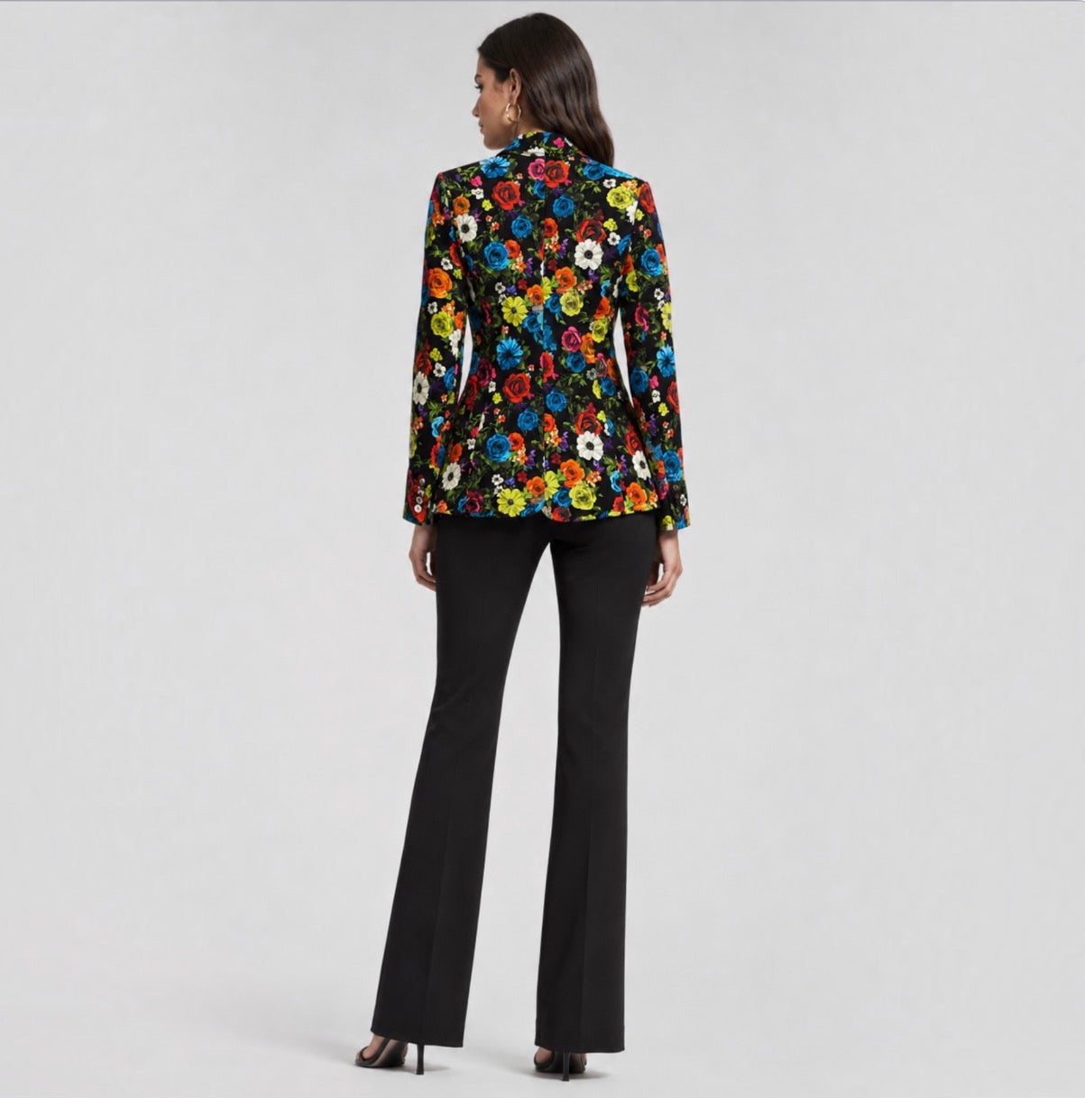 Alice + Olivia Macey Flower Garden Floral Blazer Size 6